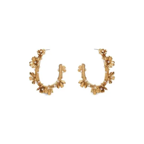 Серьги Oscar De La Renta Brass Stud Женские Золотые