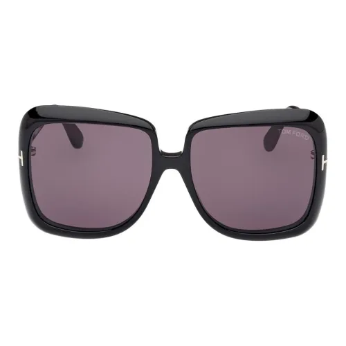 TOM FORD Квадратные Солнцезащитные Очки Женские Черные