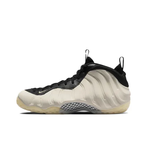 Nike Foamposite One High Топ Винтажные Баскетбольные Кроссовки Унисекс Бежевый