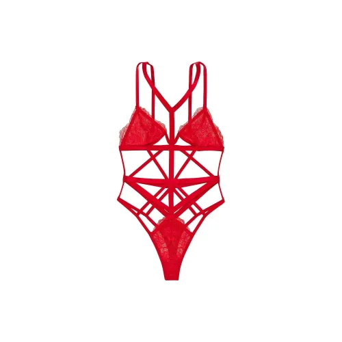 Victoria's Secret FOR LOVE LEMONS Робин Тедди LIPSTICK Комбинезон Женские Красный