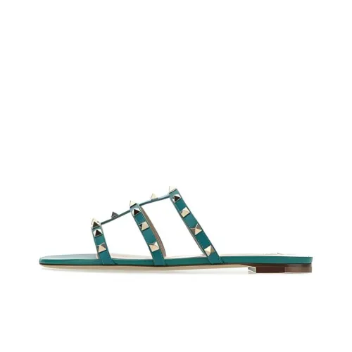 Valentino Слипоны Женские Зеленые