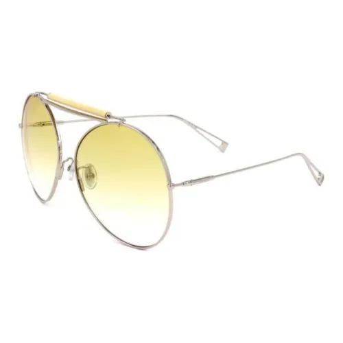 MaxMara Металл OVAL SUNGLASSES Женские Серебряные