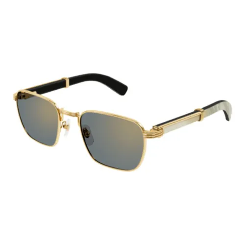 Cartier Прямоугольные Солнцезащитные очки Унисекс Серебряный