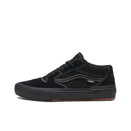 Vans Покрытие Abrasion Resistant MID Топ Скейтборд Кроссовки Унисекс Черный