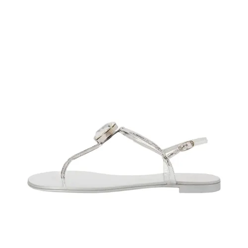 GIUSEPPE ZANOTTI one Ремень Сандалии Серебристые Женские