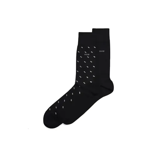 Hugo Boss Черные Мужские Носки до икры MID