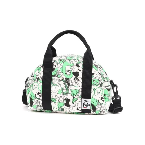 CHUMS Хлопок Через плечо Сумка Мини Унисекс Зеленый Белый