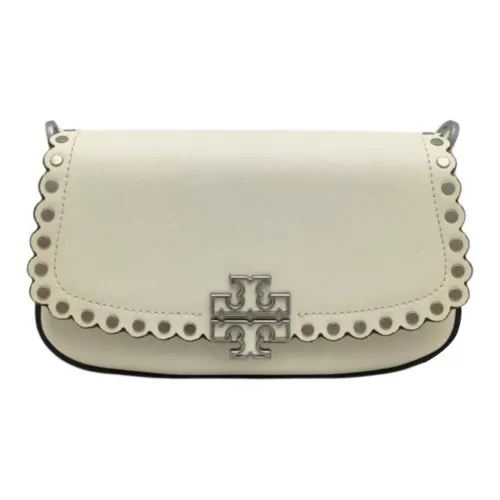TORY BURCH Britten Коровья кожа Сумка через плечо Маленькая Женская Белая