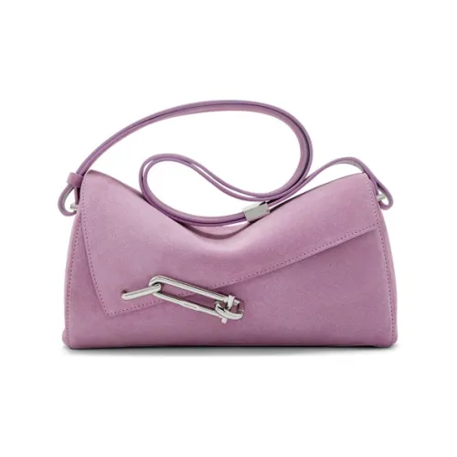 TAD FAB Замшевая ткань Сумка Сумка через плечо Средняя Женская Фуксия Бургунди