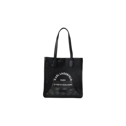 KARL LAGERFELD Полиэстер с полиуретаном сумка-тоут сумка для покупок сумка через плечо женская черная