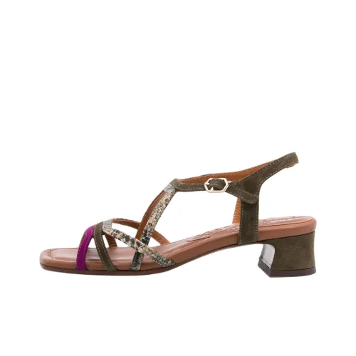 CHIE MIHARA Fedan one Ремень Сандалии Женские Оливково-зеленый