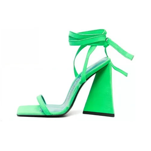 The Attico Isa One Ремешок Сандалии Женские Зеленые