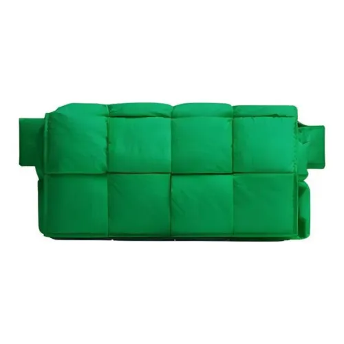 Bottega Veneta Cassette Ткань Бананка Мини Унисекс Попугай зеленый