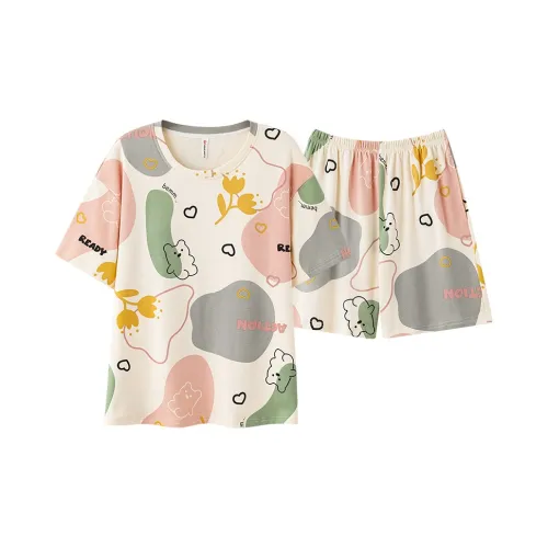 The Story Of The Flower Season Пижамный комплект Женские Ecru