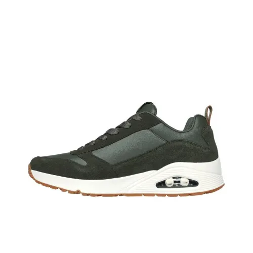Skechers Uno Low Беговые кроссовки Мужские Оливково-зеленые