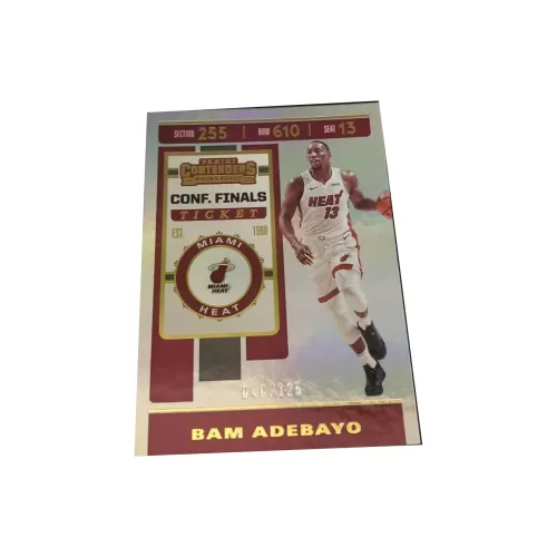 Панини Bam Adebayo 19 20 Майами Хит Игровой билет серии 125 Баскетбольная карта Спортивная карта Access 1 шт