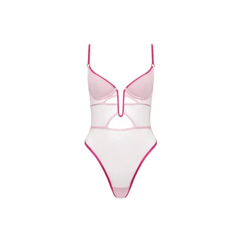 Victoria's Secret Розовый BLUEBELLA Joni Проводной Комбинезон Bodysuit FPP Женские Розовый