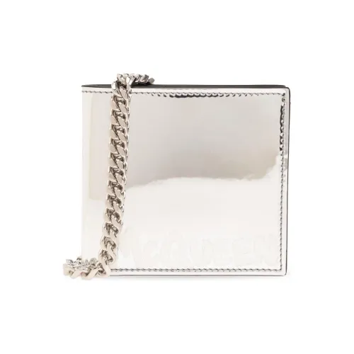 Alexander McQueen TPU Кошелек Мужской Серебряный