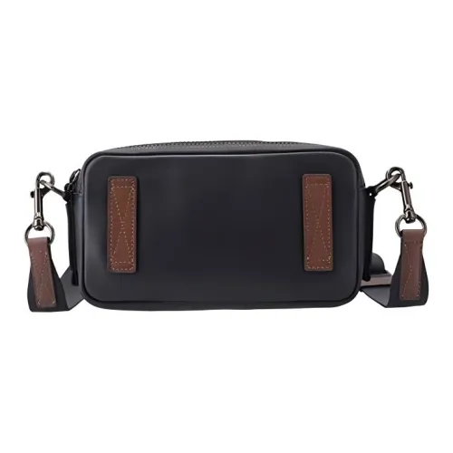 COACH Сумка через плечо из кожи бананка среднего размера мужская черная коричневая многоцветная