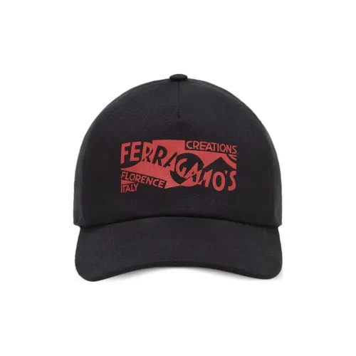 FERRAGAMO Хлопок Кепки Мужской Черный