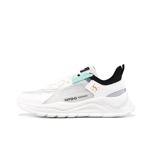 361° Дышащий и Устойчивый Низкий Топ Повседневные Беговые Кроссовки Мужские Белый Черный