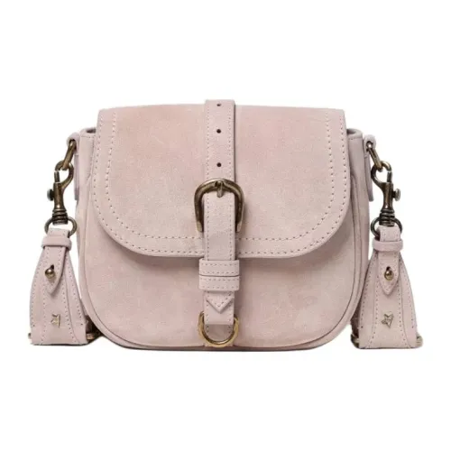 Golden Goose Замша Сумка через плечо Сумка на плечо Женская Серый Фиолетовый