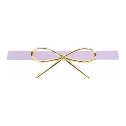 Oscar De La Renta Тонкий бант кожа ремни женский светло-фиолетовый