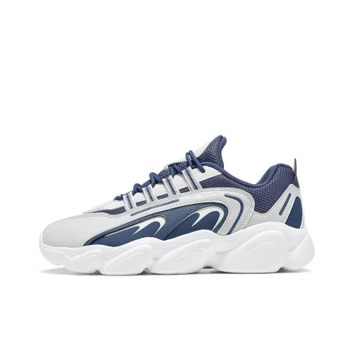 Erke Sweetheart 2,0 Амортизаторы Slip-on Прочный Дышащий Низкий Топ Повседневный Мужской Синий Белый