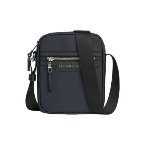 Tommy Hilfiger Полиэстер Сумка через плечо Маленькая Мужская Космический Синий