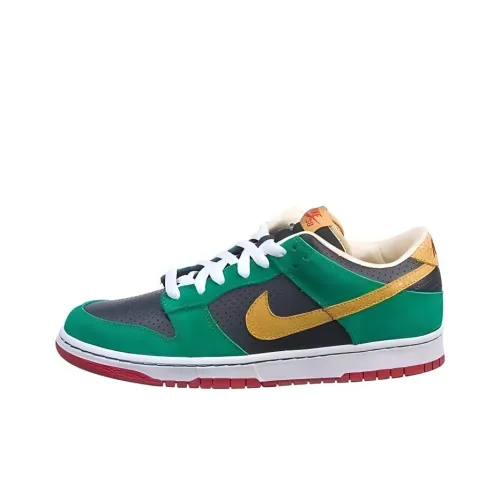 Nike Dunk SB Low Топ Скейтборд Кроссовки Мужские Черные Зеленые