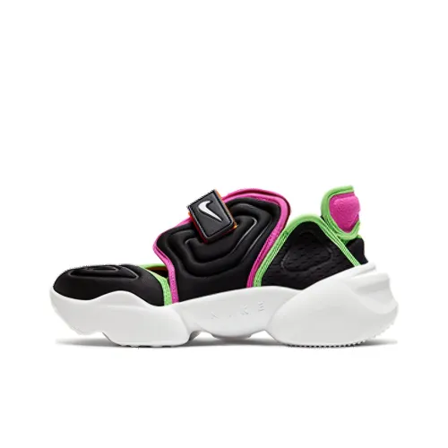 Nike Aqua Rift Shock Absorbers Slip-Resistant Abrasion-Resistant Low Top Casual Running Shoes Women's Black White Найк Аква Рифт Шок Абсорберз Антислип Резистентный Абразивный Низкий Топ Повседневные Беговые Кроссовки Женские Черный Белый