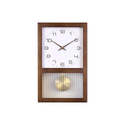 HENSE Кварцевый механизм массивная древесина настенный часы унисекс белый циферблат HP35