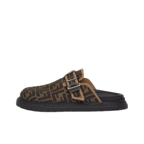 FENDI Feel Домашние тапочки Мужские Коричневые