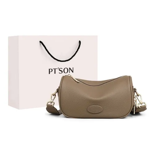 PT'SON Коровья кожа с синтетической кожей сумка на плечо женская слоновая серый
