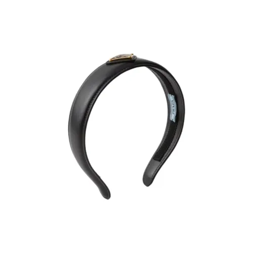 PRADA Кожа Ободки для волос Женские Черный