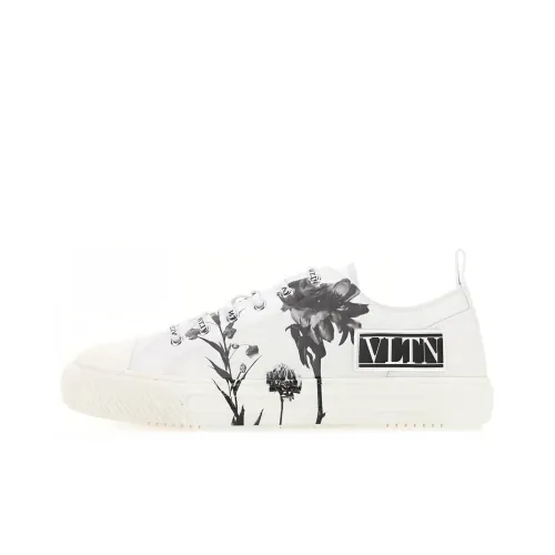 Valentino Giggies Flowersity VLTN Low Топ Стильные Скейтбординги Мужской Белый