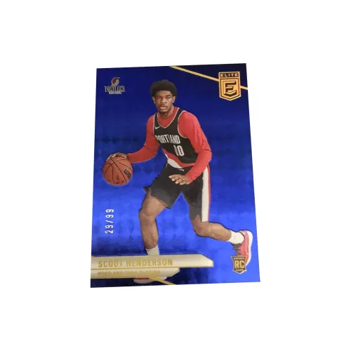 PANINI SCOOT HENDERSON 23 24 Trail Blazers Синий Fold Elite Игрок Card Card Product Access Спортивные карты 1 шт