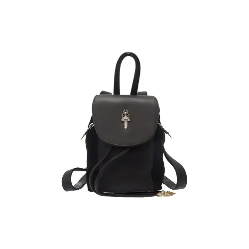 Chrome Hearts Кожа Рюкзак Мини Женский Черный