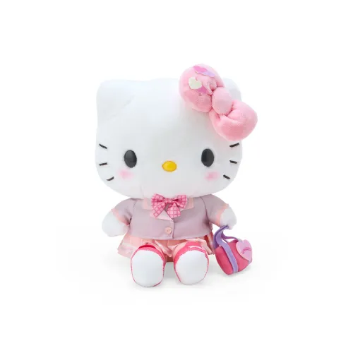 Санрио Shining Университетский Heisei Горячая девушка Подвеска Hello Kitty Куклы Плюшевая кукла 21,5 см Длина тела