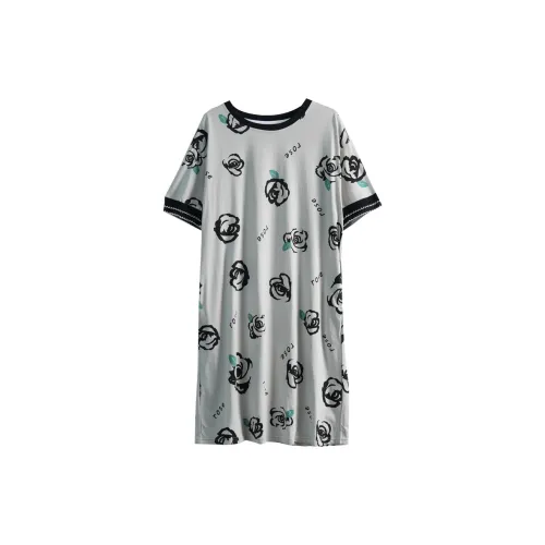Dorame Ночная сорочка Лето Женские Серый