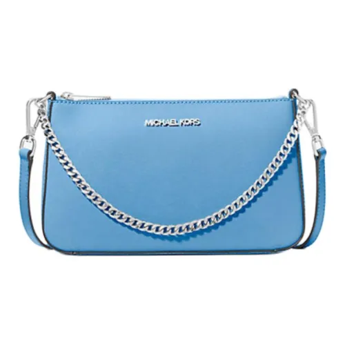 MICHAEL KORS Jet Set Saffiano Кожа Сумка через плечо Сумка на плечо Средняя Женская Тихоокеанский Синий