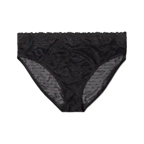 Victoria's Secret CURVY Couture Прозрачный Шепот Высокий Крой Трусики Белье Женские 1 Пачка Черный