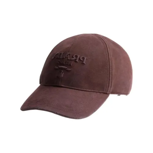 PRADA Ткань Кепки Женские Коричневый