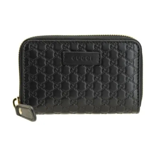 GUCCI Shima Кожа Монетница Мини Унисекс Черный