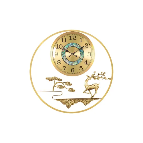 HENSE Часы с секундами, унисекс, настенные, золотые