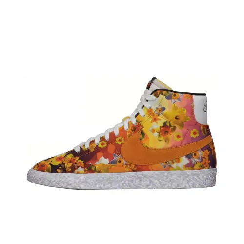 Nike Blazer Floral Pack NYC Slip Lightweight MID Skateboarding Men's Orange Yellow