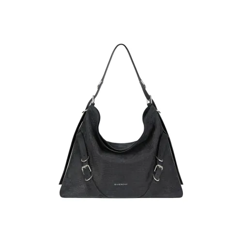GIVENCHY Voyou Замша Кожа Сумка Сумка через плечо Сумка через плечо Большая Мужская Черная