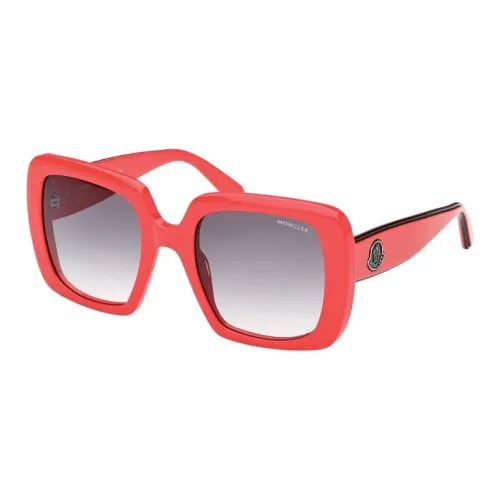 Moncler Пластик Нерегулярная форма Солнцезащитные очки Женские Красный