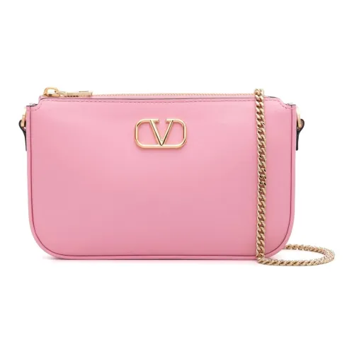 Valentino Garavani Smooth Leather Crossbody Bag Shoulder Bag Women's Pink Валентино Гаровани Гладкая Кожа Сумка через плечо Сумка на плечо Женская Розовая