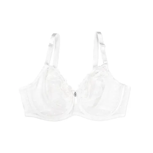 Victoria's Secret CURVY Couture Прозрачный Whisper Без подкладки Бюстгальтер с металлическим стержнем Женский Белый